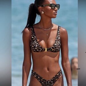 Sommer Swim Cheetah Print top